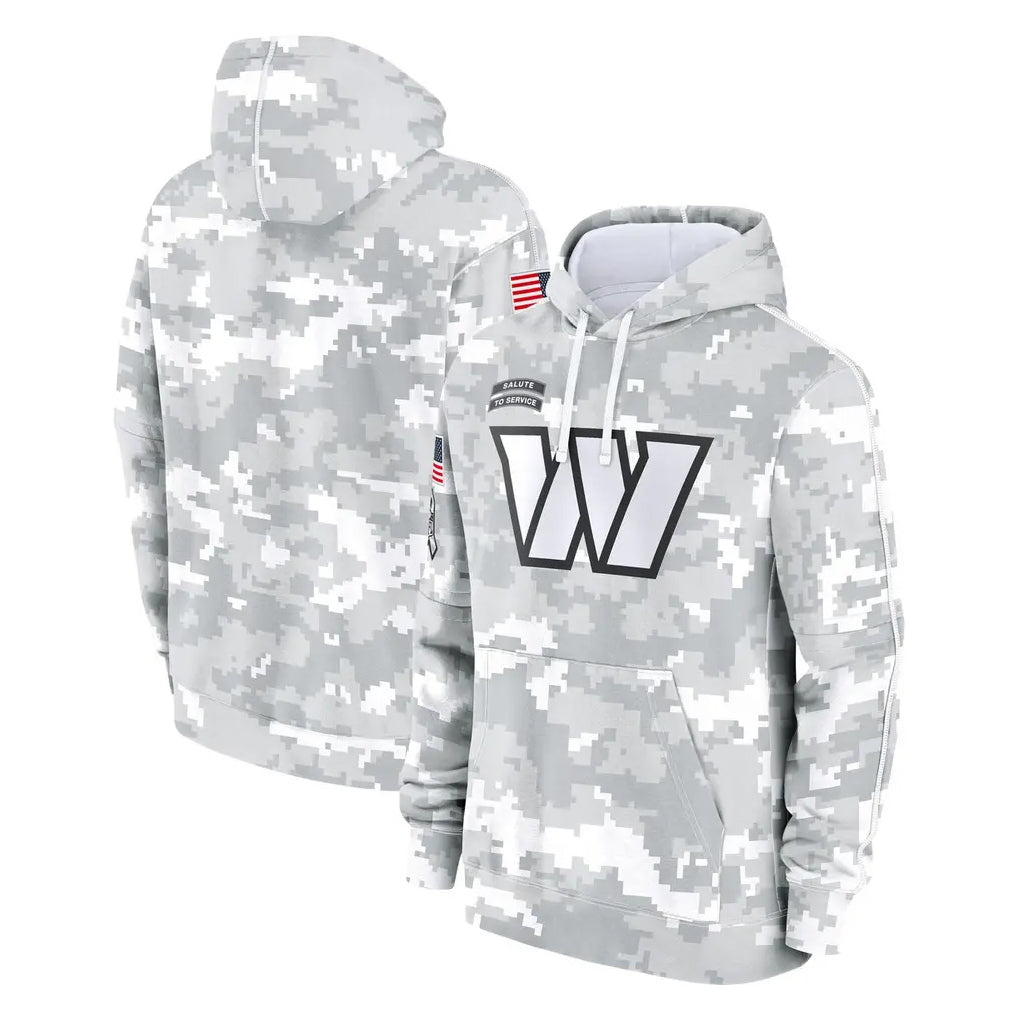 Vanessashop W.Commanders Arctic Camo Limited Salute to Service Pullover Hoodies Game Blank Player Stitched Jerseys