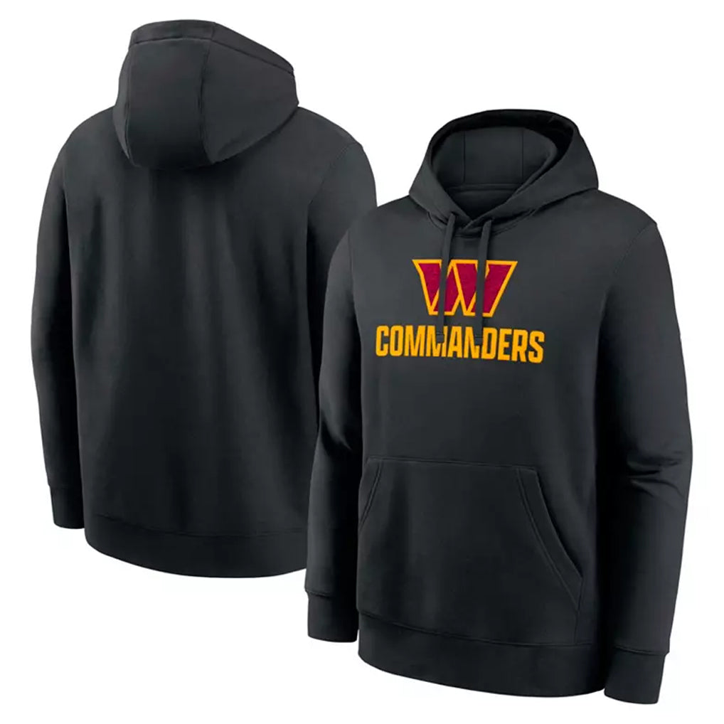 Vanessashop W.Commanders Black Pullover Hoodies Home Game Blank Player Stitched Jerseys