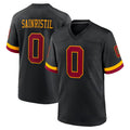 Vanessashop W.Commanders #0 Mike Sainristil Player Black Limited Home Game Stitched Jerseys