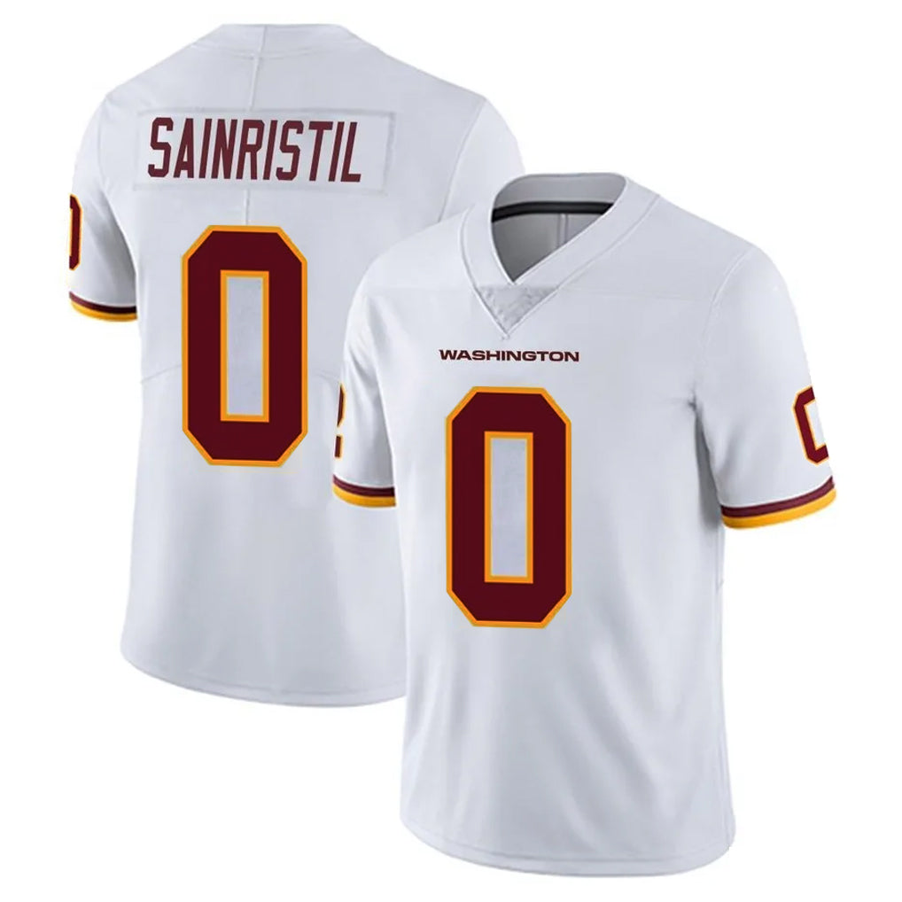 Vanessashop W.Commanders #0 Mike Sainristil Player White Limited Vapor Untouchable Home Game Stitched Jerseys
