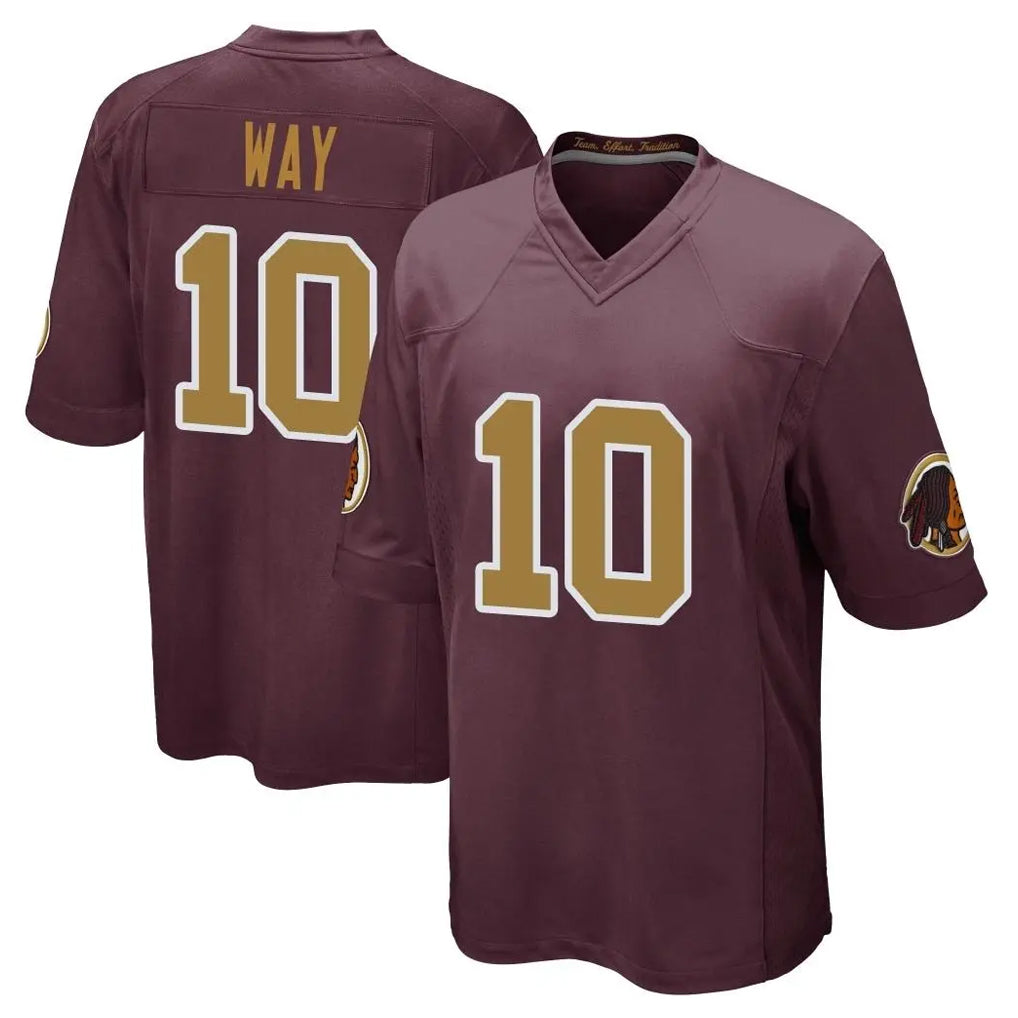 Vanessashop W.Commanders #10 Tress Way Player Burgundy Alternate Home Game Stitched Jerseys