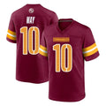 Vanessashop W.Commanders #10 Tress Way Player Burgundy Home Game Stitched Jerseys
