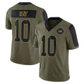 Vanessashop W.Commanders #10 Tress Way Player Olive Salute To Service Limited Game Stitched Jerseys