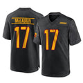 Vanessashop W.Commanders #17 Terry Mclaurin Player Black Home Game Stitched Jerseys