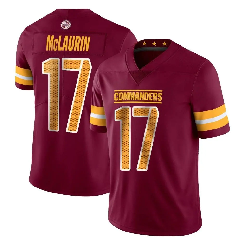 Vanessashop W.Commanders #17 Terry Mclaurin Player Burgundy Limited Vapor Home Game Stitched Jerseys