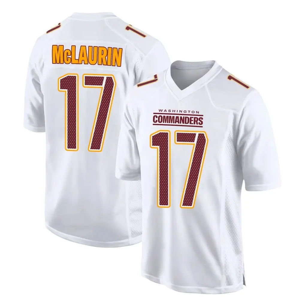 Vanessashop W.Commanders #17 Terry Mclaurin Player White Tundra Fashion Home Game Stitched Jerseys