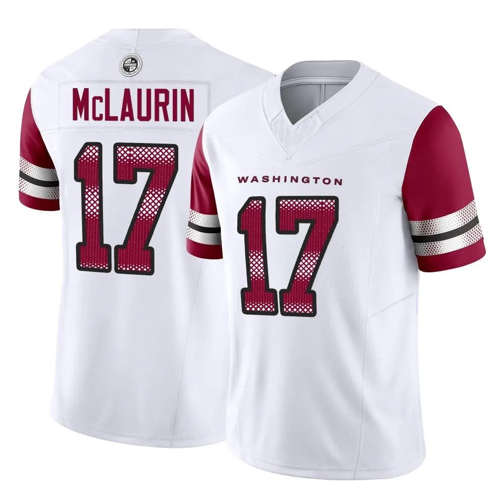 Vanessashop W.Commanders #17 Terry Mclaurin Player White Vapor F.U.S.E. Limited Home Game Stitched Jerseys