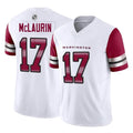 Vanessashop W.Commanders #17 Terry Mclaurin Player White Vapor F.U.S.E. Limited Home Game Stitched Jerseys