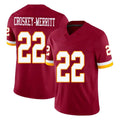 Vanessashop W.Commanders #22 Jacory Croskey-Merritt Player Burgundy Limited Team Vapor F.U.S.E. Home Game Stitched Jerseys