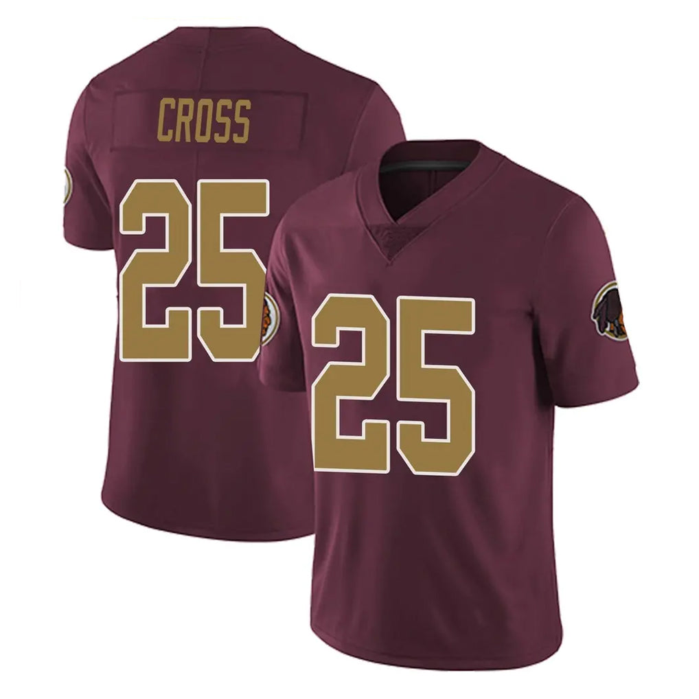Vanessashop W.Commanders #25 Nick Cross Player Burgundy Alternate Vapor Untouchable Home Game Stitched Jerseys