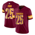 Vanessashop W.Commanders #25 Nick Cross Player Burgundy Limited Vapor Home Game Stitched Jerseys