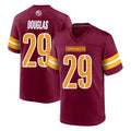 Vanessashop W.Commanders #29 Rasul Douglas Player Burgundy Home Game Stitched Jerseys