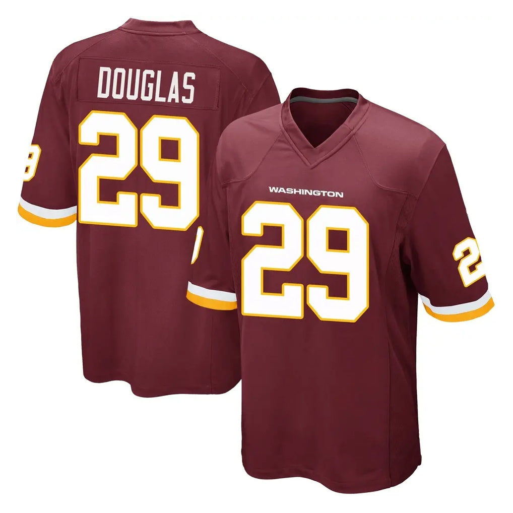 Vanessashop W.Commanders #29 Rasul Douglas Player Burgundy Team Color Home Game Stitched Jerseys