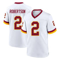 Vanessashop W.Commanders #2 Amik Robertson Player White Home Game Stitched Jerseys