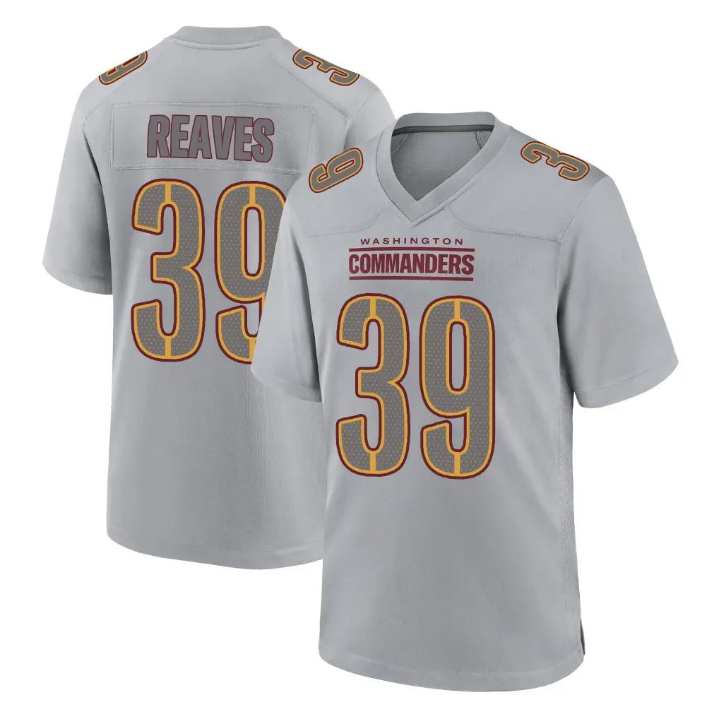 Vanessashop W.Commanders #39 Jeremy Reaves Player Gray Atmosphere Fashion Home Game Stitched Jerseys