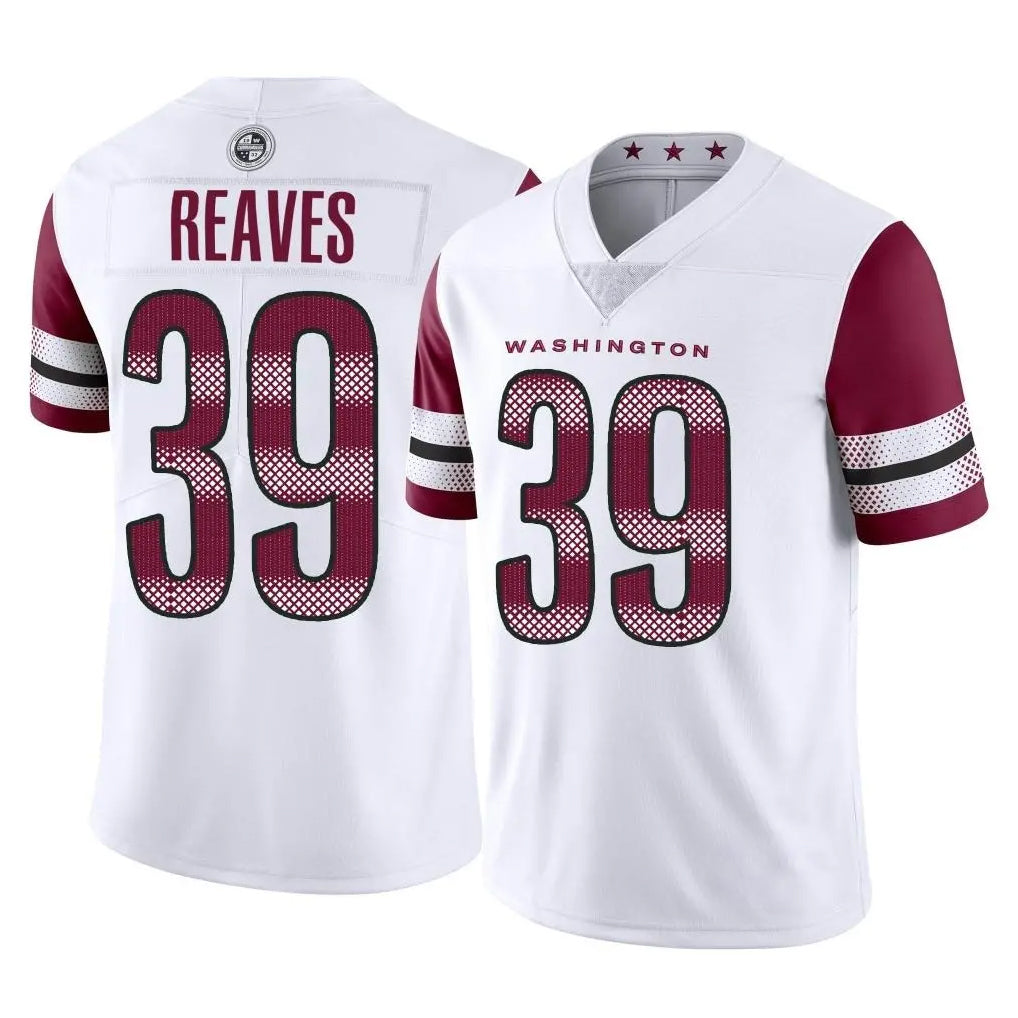 Vanessashop W.Commanders #39 Jeremy Reaves Player White Limited Vapor Home Game Stitched Jerseys