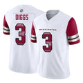Vanessashop W.Commanders #3 Stefon Diggs Player White Vapor F.U.S.E. Limited Home Game Stitched Jerseys