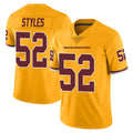 Vanessashop W.Commanders #52 Sonny Styles Player Gold Limited Color Rush Home Game Stitched Jerseys