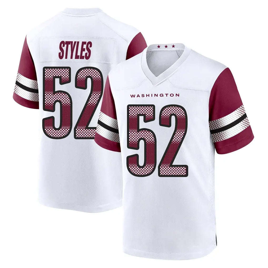 Vanessashop W.Commanders #52 Sonny Styles Player White Game Home Stitched Jerseys