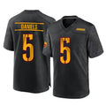 Vanessashop W.Commanders #5 Jayden Daniels Player Black Home Game Stitched Jerseys