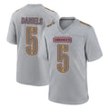 Vanessashop W.Commanders #5 Jayden Daniels Player Gray Atmosphere Fashion Home Game Stitched Jerseys