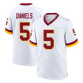 Vanessashop W.Commanders #5 Jayden Daniels Player White Home Game Stitched Jerseys