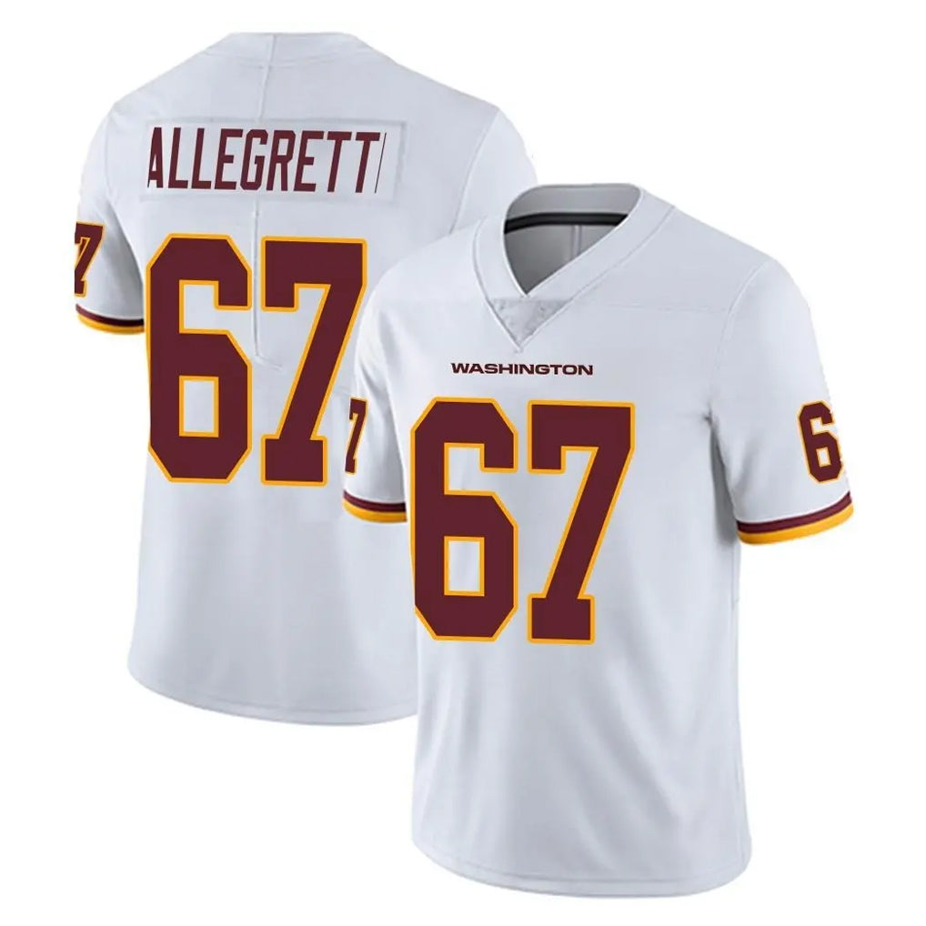 Vanessashop W.Commanders #67 Nick Allegretti Player White Limited Vapor Untouchable Home Game Stitched Jerseys