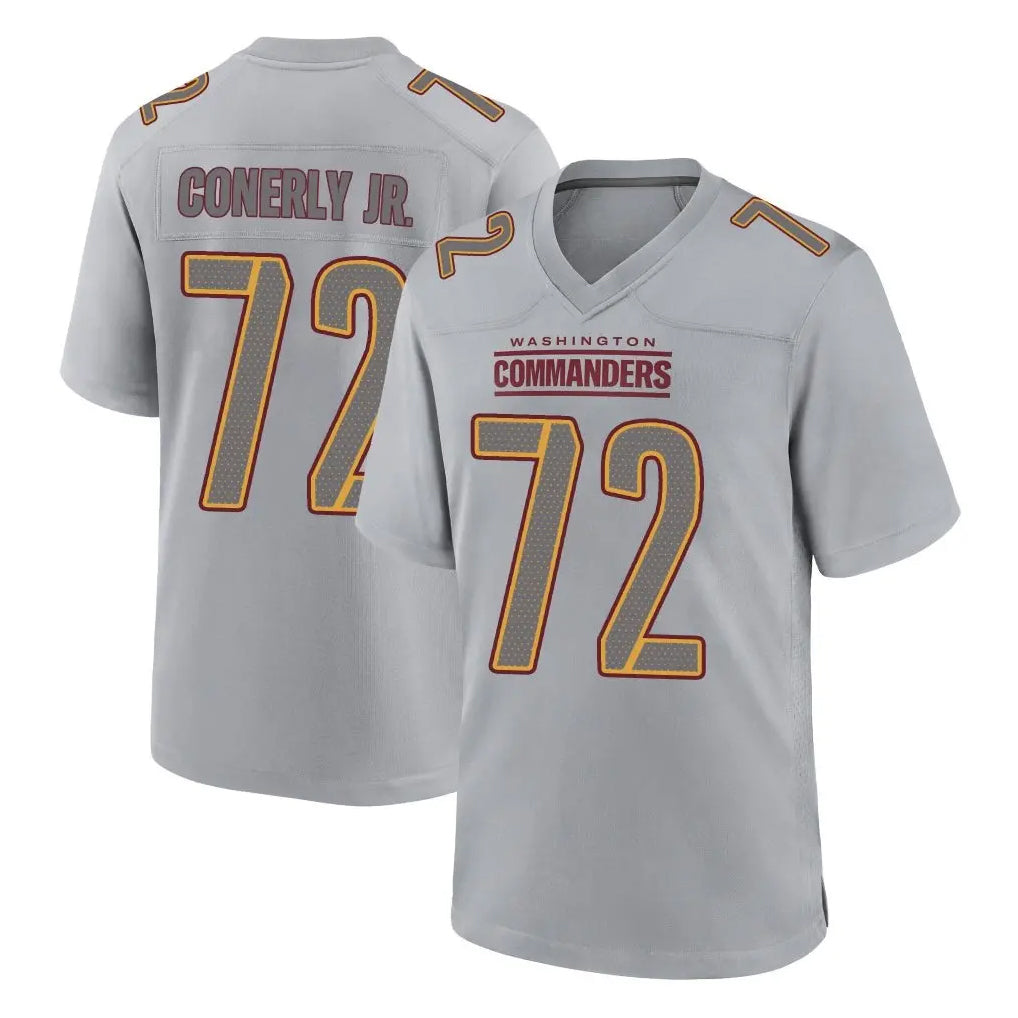 Vanessashop W.Commanders #72 Josh Conerly Jr. Player Gray Atmosphere Fashion Home Game Stitched Jerseys