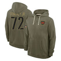 Vanessashop W.Commanders #72 Josh Conerly Jr. Player Olive Salute to Service Pullover Hoodies Limited Home Stitched Jerseys