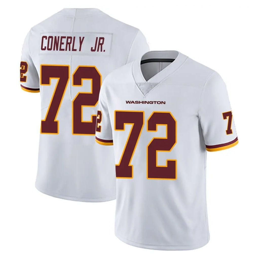 Vanessashop W.Commanders #72 Josh Conerly Jr. Player White Limited Vapor Untouchable Home Game Stitched Jerseys