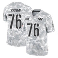 Vanessashop W.Commanders #76 Sam Cosmi Player Arctic Camo Limited Salute To Service Home Game Stitched Jerseys