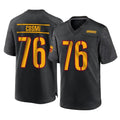 Vanessashop W.Commanders #76 Sam Cosmi Player Black Home Game Stitched Jerseys