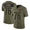 Vanessashop W.Commanders #76 Sam Cosmi Player Olive 2025 Salute To Service Limited Home Game Stitched Jerseys