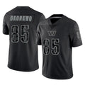 Vanessashop W.Commanders #85 Chig Okonkwo Player Black Limited Reflective Home Game Stitched Jerseys