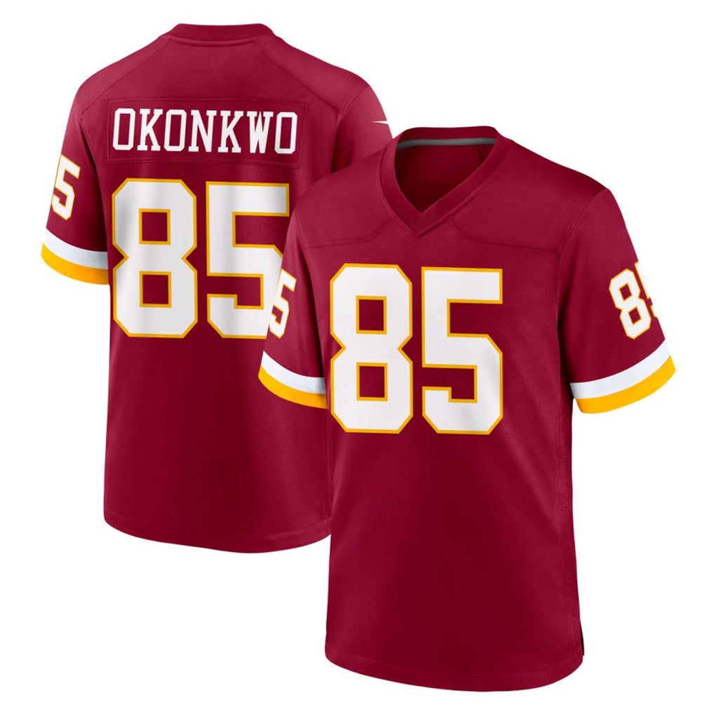 Vanessashop W.Commanders #85 Chig Okonkwo Player Burgundy Game Home Stitched Jerseys