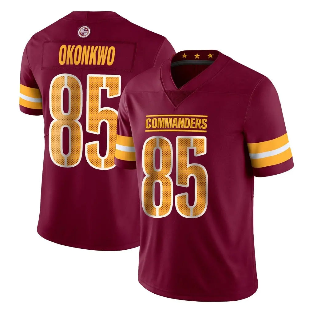 Vanessashop W.Commanders #85 Chig Okonkwo Player Burgundy Limited Vapor Home Game Stitched Jerseys