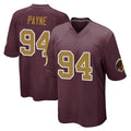 Vanessashop W.Commanders #94 Daron Payne Player Burgundy Alternate Home Game Stitched Jerseys