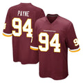 Vanessashop W.Commanders #94 Daron Payne Player Burgundy Team Color Home Game Stitched Jerseys