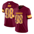 Vanessashop W.Commanders #98 Odafe Oweh Player Burgundy Limited Vapor Home Game Stitched Jerseys