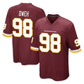 Vanessashop W.Commanders #98 Odafe Oweh Player Burgundy Team Color Home Game Stitched Jerseys