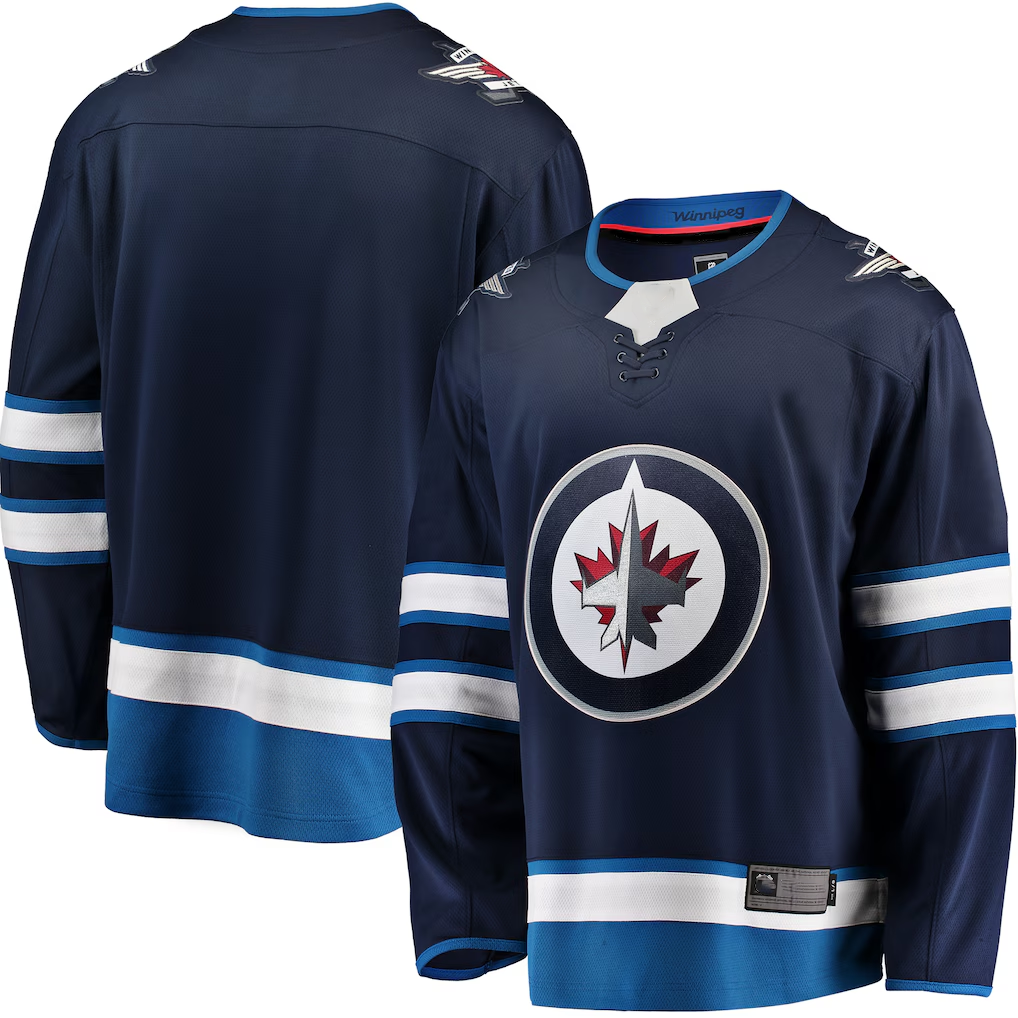 Vanessashop W.Jets Blue Breakaway Home Jerseys