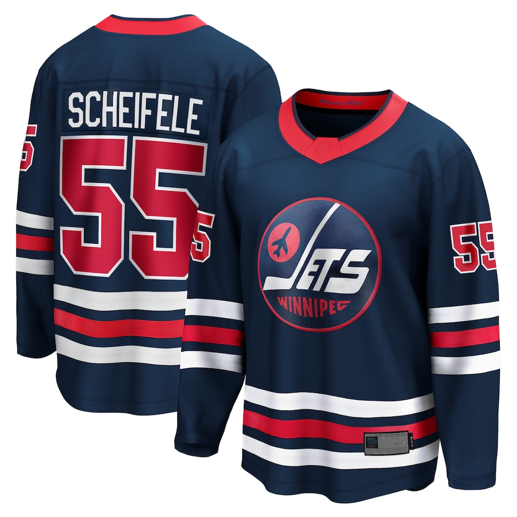 Vanessashop W.Jets #55 Mark Scheifele Navy Breakaway Jerseys
