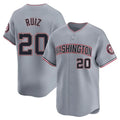 Vanessashop W.Nationals #20 Keibert Ruiz Player Gray City Connect Elite Alternate Stitched Jerseys