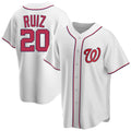 Vanessashop W.Nationals #20 Keibert Ruiz Player White Game Stitched Jerseys