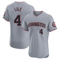 Vanessashop W.Nationals #4 Daylen Lile Player Gray Alternate Elite Stitched Jerseys