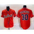 vanessashop Detroit Tigers #30 Kerry Carpenter Orange  With Patch Vapor Premier Limited Stitched Jersey