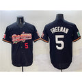 vanessashop Los Angeles Dodgers #5 Freddie Freeman Black  Mexico Limited Stitched Jersey