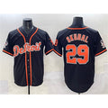 vanessashop Detroit Tigers #29 Tarik Skubal Black  With Patch Cool Base Stitched Jersey