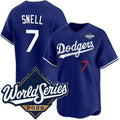vanessashop Los Angeles Dodgers #7 Blake Snell Royal  2025 World Series Limited Stitched Jersey