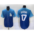 vanessashop Los Angeles Dodgers #17 Shohei Ohtani Blue  Stitched Jersey